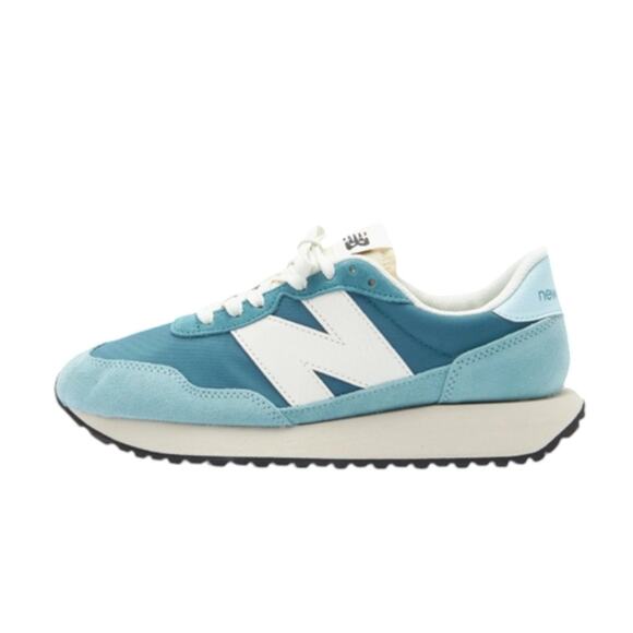 New Balance 237 Retro Running Suede Mesh Deep Sea Blue Sneakers Size 7.5 - Picture 1 of 13